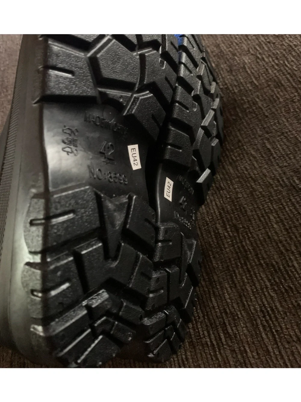 BPTROT Black Waterproof Rubber Work Boots